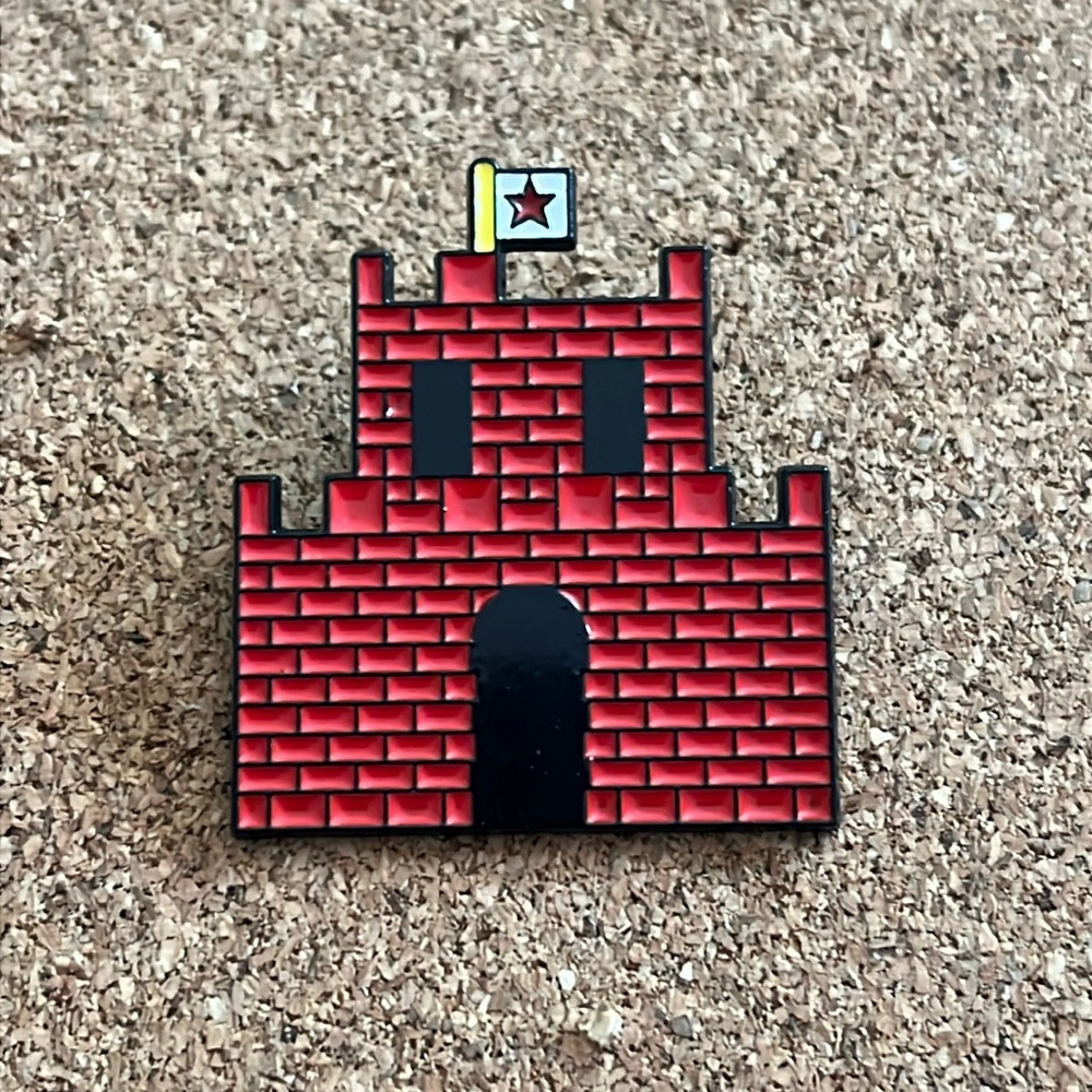 🔥3/$12 - Enamel Pin - Super Mario Bros Castle